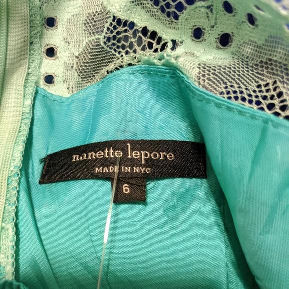 Nanette Lepore Mint Secret Escapes Lace Dress 6 - Picture 4 of 5